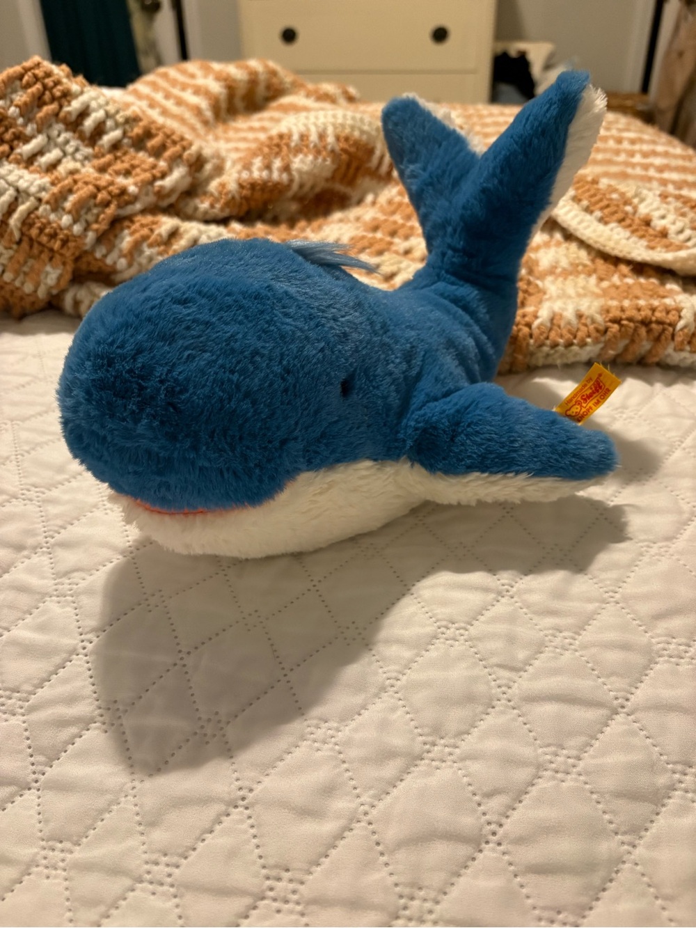 Steiff Tory Blue Whale Plush
